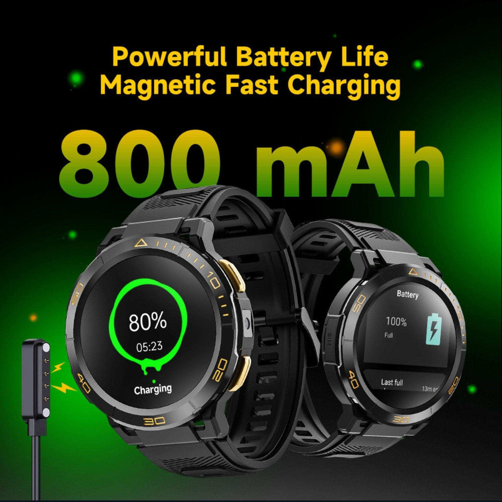 TUTT ZL1 Rugged Android AMOLED Smart Watch 4G GPS | 2MP HD Camera | IP68 1 ATM | 2GB-16GB ROM | Titanium Alloy - www.Shopthatapp.com