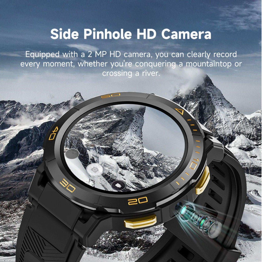TUTT ZL1 Rugged Android AMOLED Smart Watch 4G GPS | 2MP HD Camera | IP68 1 ATM | 2GB-16GB ROM | Titanium Alloy - www.Shopthatapp.com