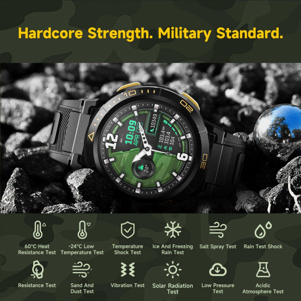 TUTT ZL1 Rugged Android AMOLED Smart Watch 4G GPS | 2MP HD Camera | IP68 1 ATM | 2GB-16GB ROM | Titanium Alloy - www.Shopthatapp.com