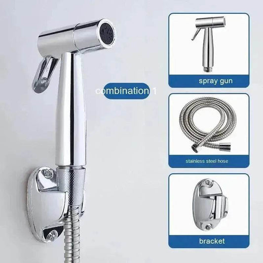 Toilet Spray Cleaner ABS Plastic Body Washing Nozzle Toilet Spray Gun Washer Suit - www.Shopthatapp.com