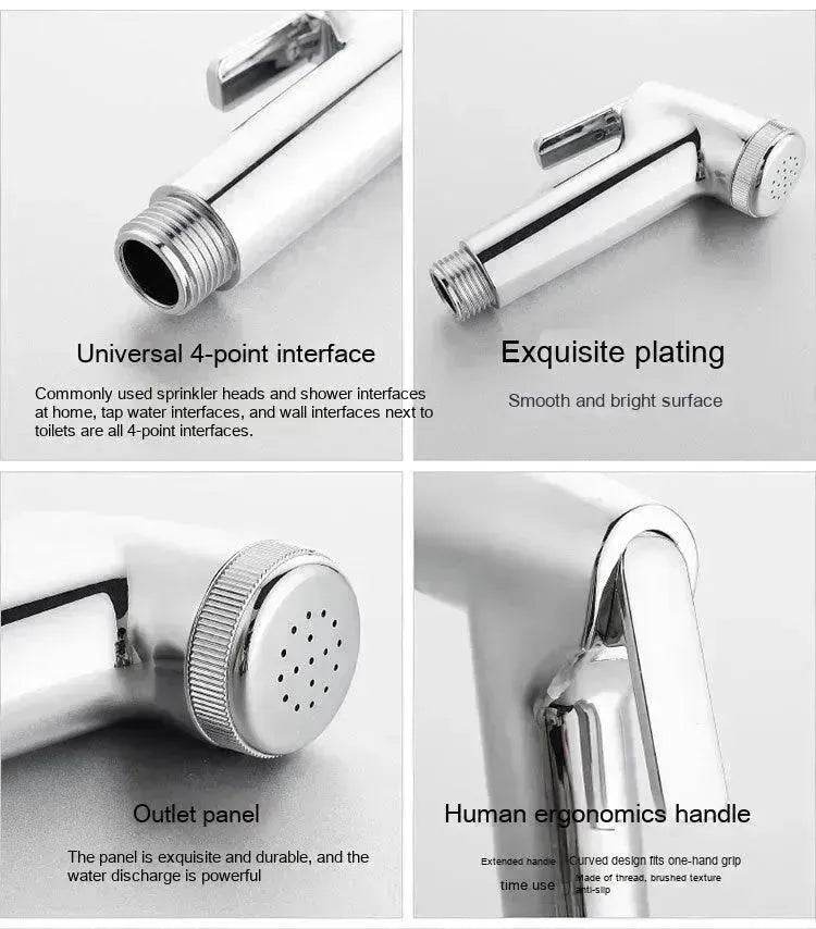 Toilet Spray Cleaner ABS Plastic Body Washing Nozzle Toilet Spray Gun Washer Suit - www.Shopthatapp.com