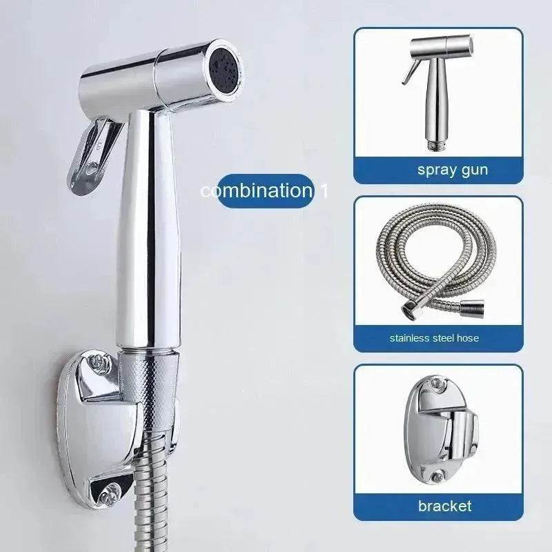 Toilet Spray Cleaner ABS Plastic Body Washing Nozzle Toilet Spray Gun Washer Suit - www.Shopthatapp.com
