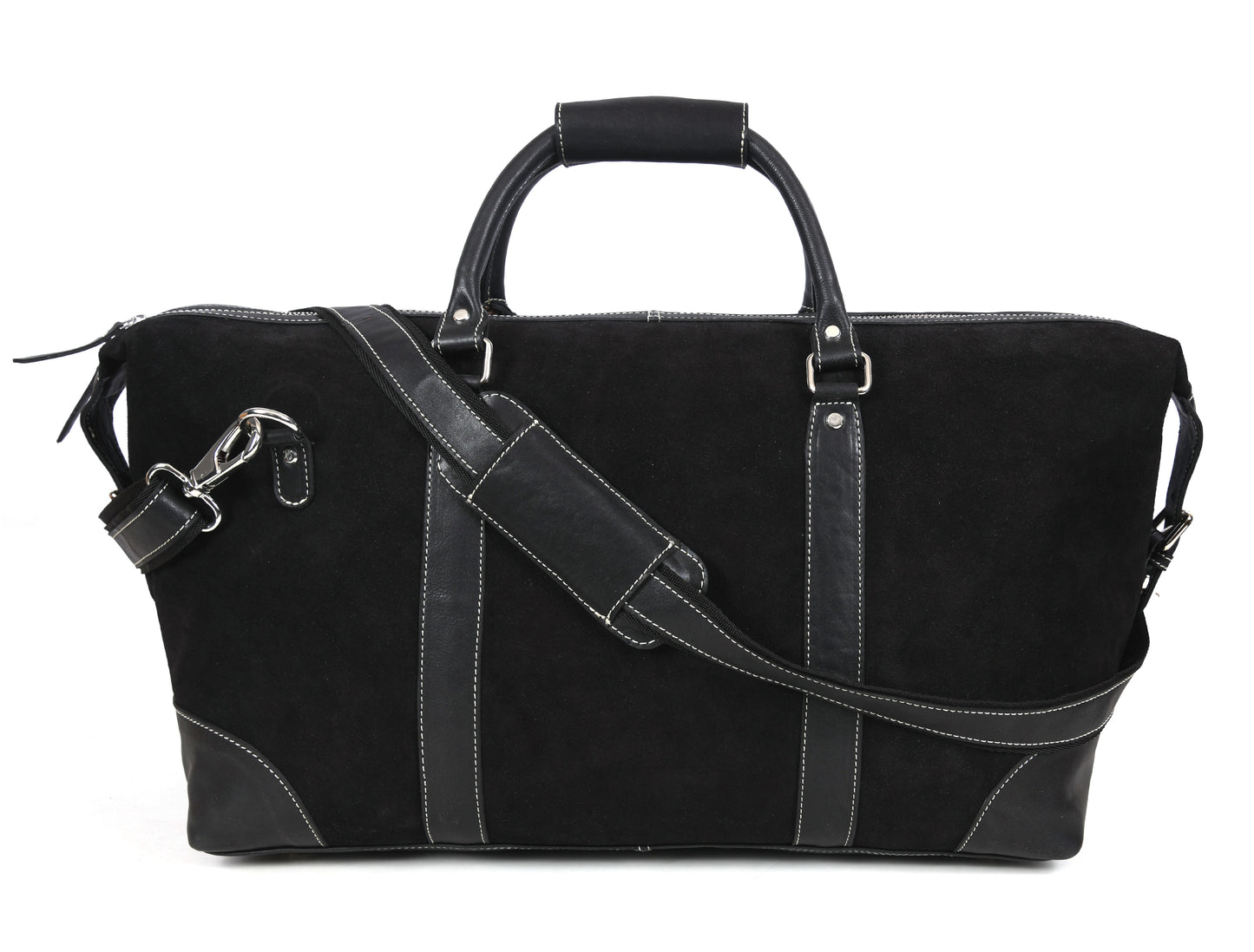 Tolredo Leather Canvas Duffel Bag - Camo Green - www.Shopthatapp.com