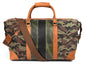 Tolredo Leather Canvas Duffel Bag - Camo Green - www.Shopthatapp.com