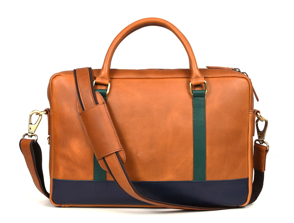 Tolredo Leather Leather Office Bag - Caramel Brown - www.Shopthatapp.com