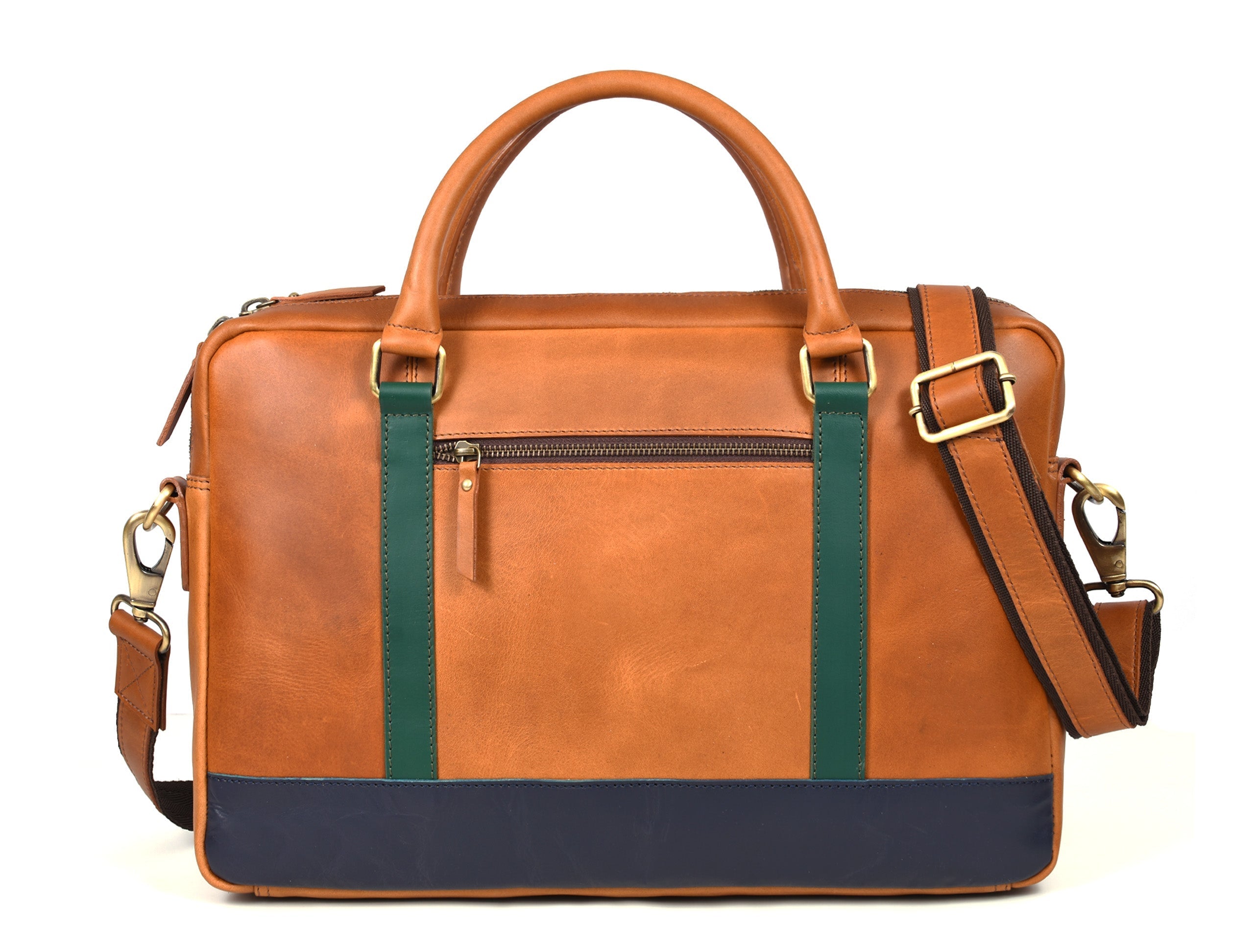 Tolredo Leather Leather Office Bag - Caramel Brown - www.Shopthatapp.com
