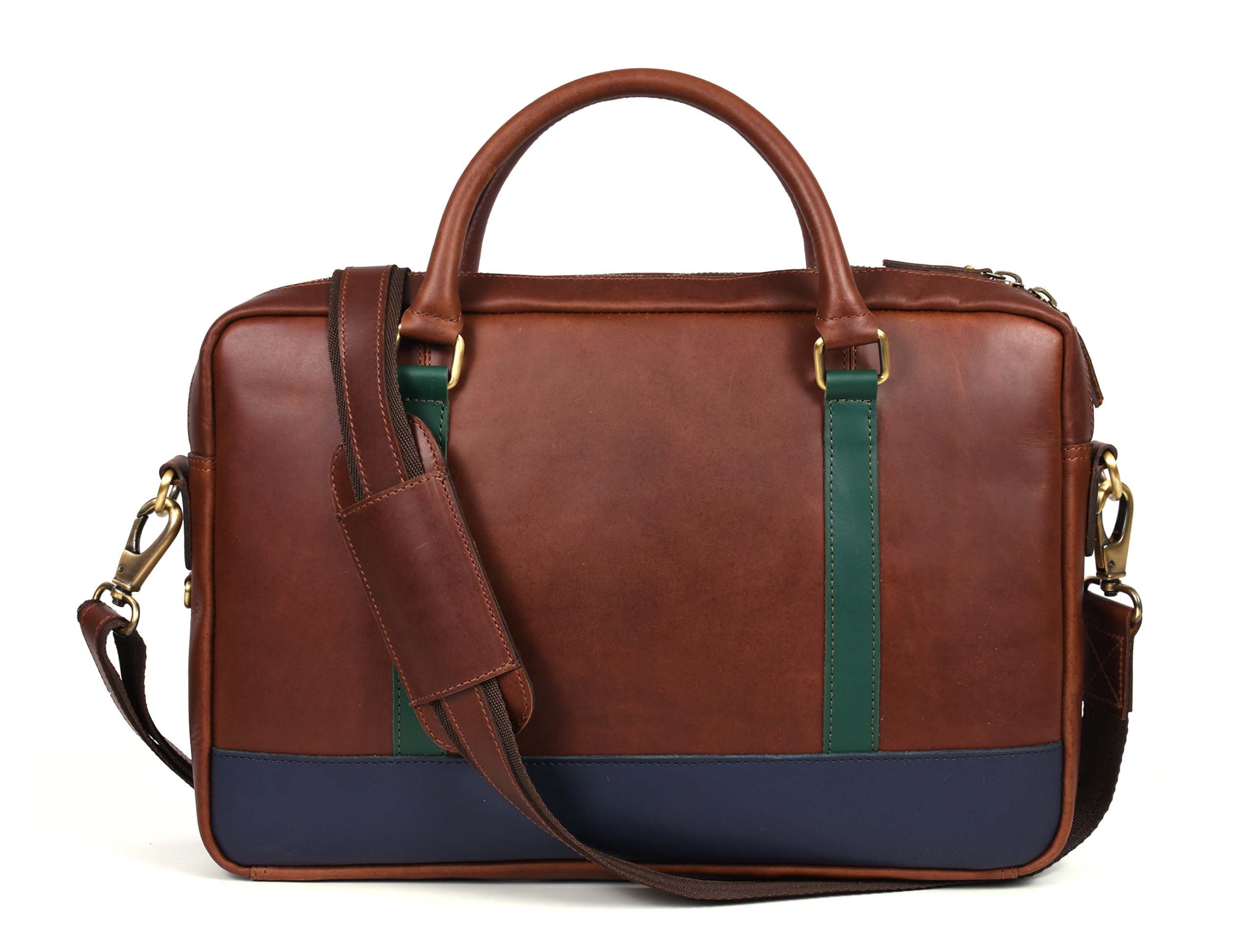 Tolredo Leather Leather Office Bag - Caramel Brown - www.Shopthatapp.com