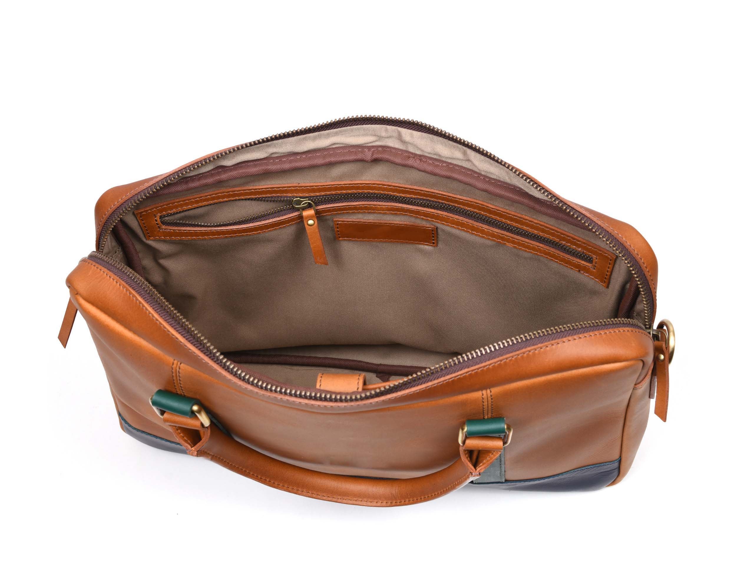 Tolredo Leather Leather Office Bag - Caramel Brown - www.Shopthatapp.com