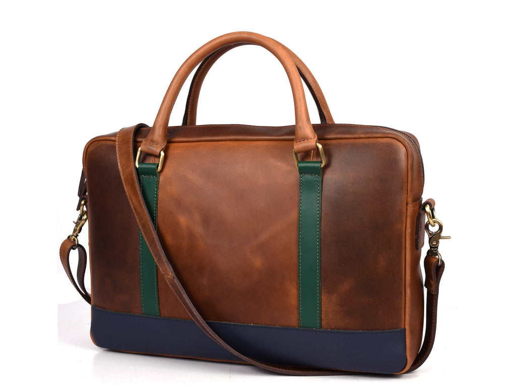 Tolredo Leather Leather Office Bag - Caramel Brown - www.Shopthatapp.com