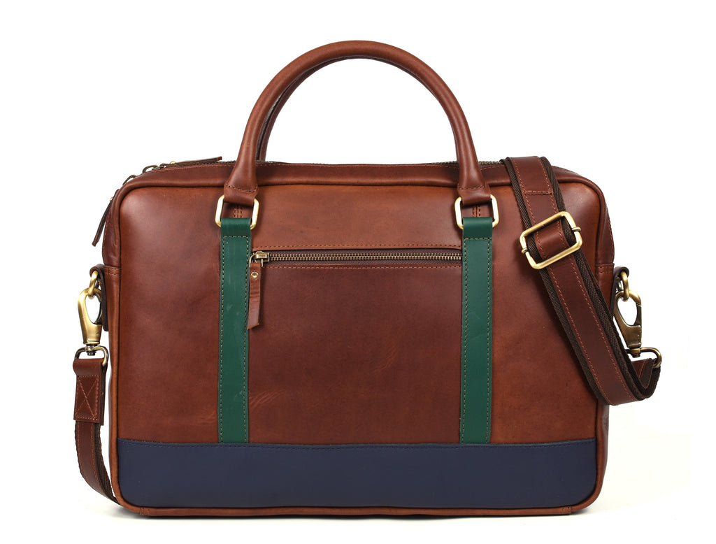 Tolredo Leather Leather Office Bag - Caramel Brown - www.Shopthatapp.com