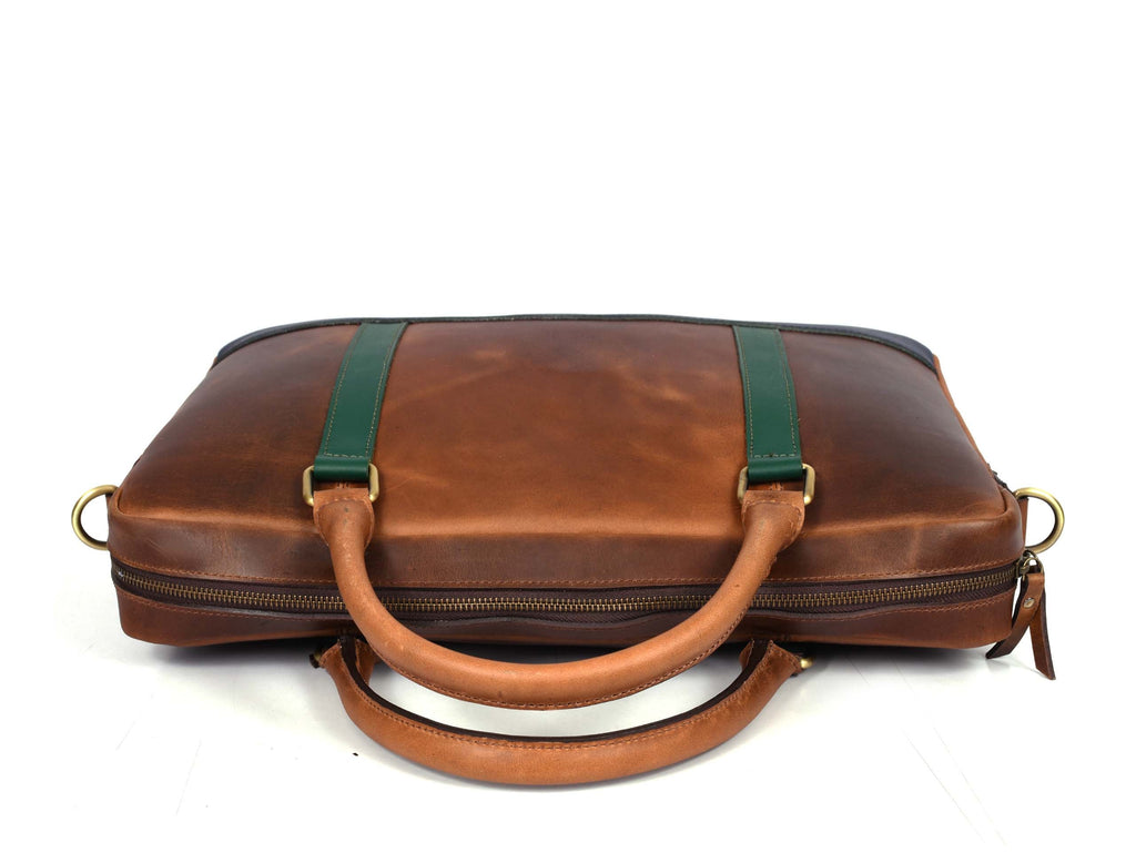 Tolredo Leather Leather Office Bag - Caramel Brown - www.Shopthatapp.com