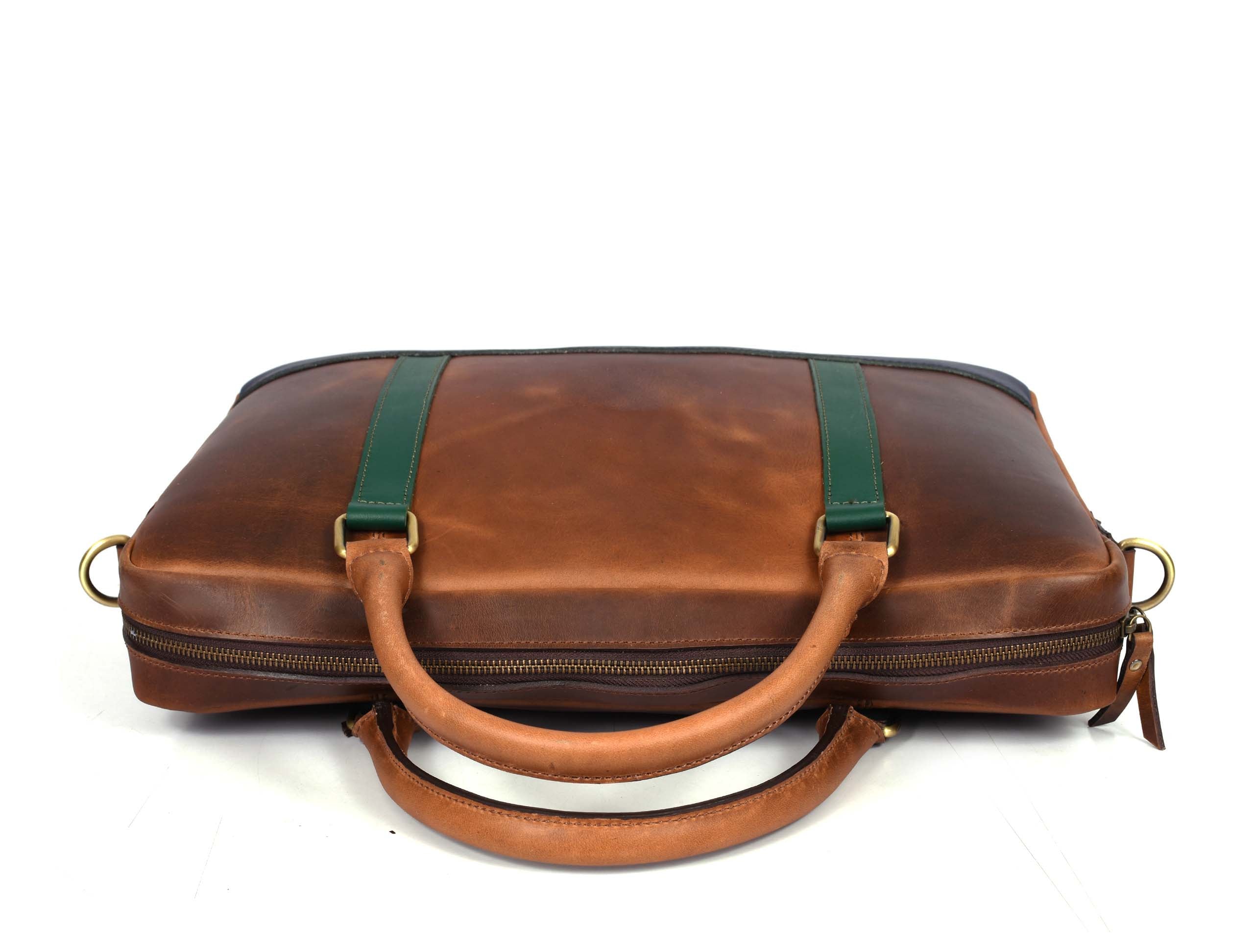 Tolredo Leather Leather Office Bag - Caramel Brown - www.Shopthatapp.com