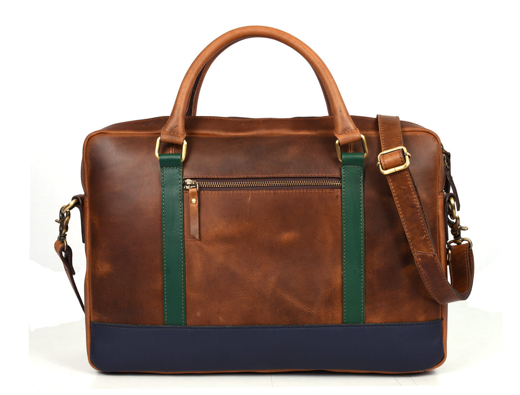 Tolredo Leather Leather Office Bag - Caramel Brown - www.Shopthatapp.com