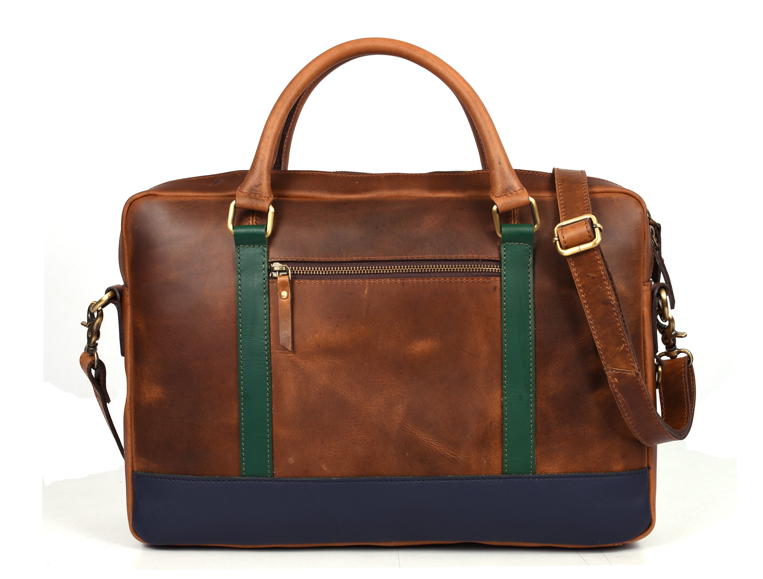 Tolredo Leather Leather Office Bag - Caramel Brown - www.Shopthatapp.com