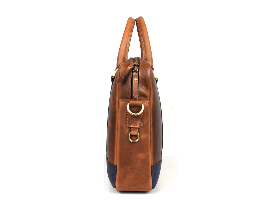 Tolredo Leather Leather Office Bag - Caramel Brown - www.Shopthatapp.com