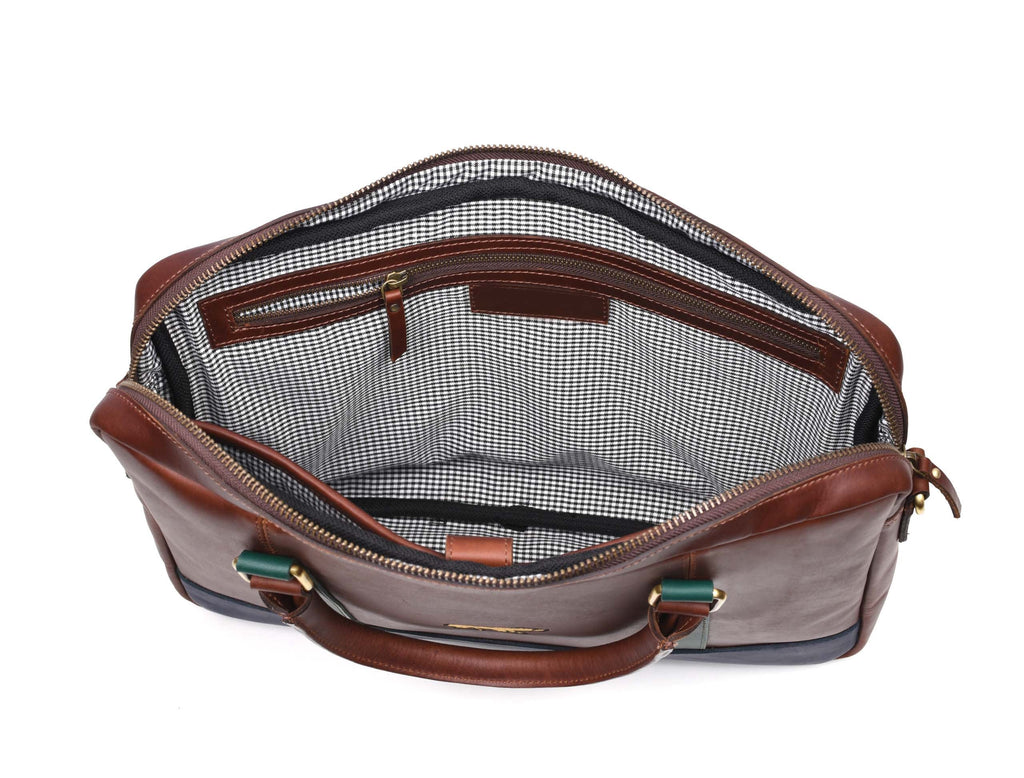 Tolredo Leather Leather Office Bag - Caramel Brown - www.Shopthatapp.com