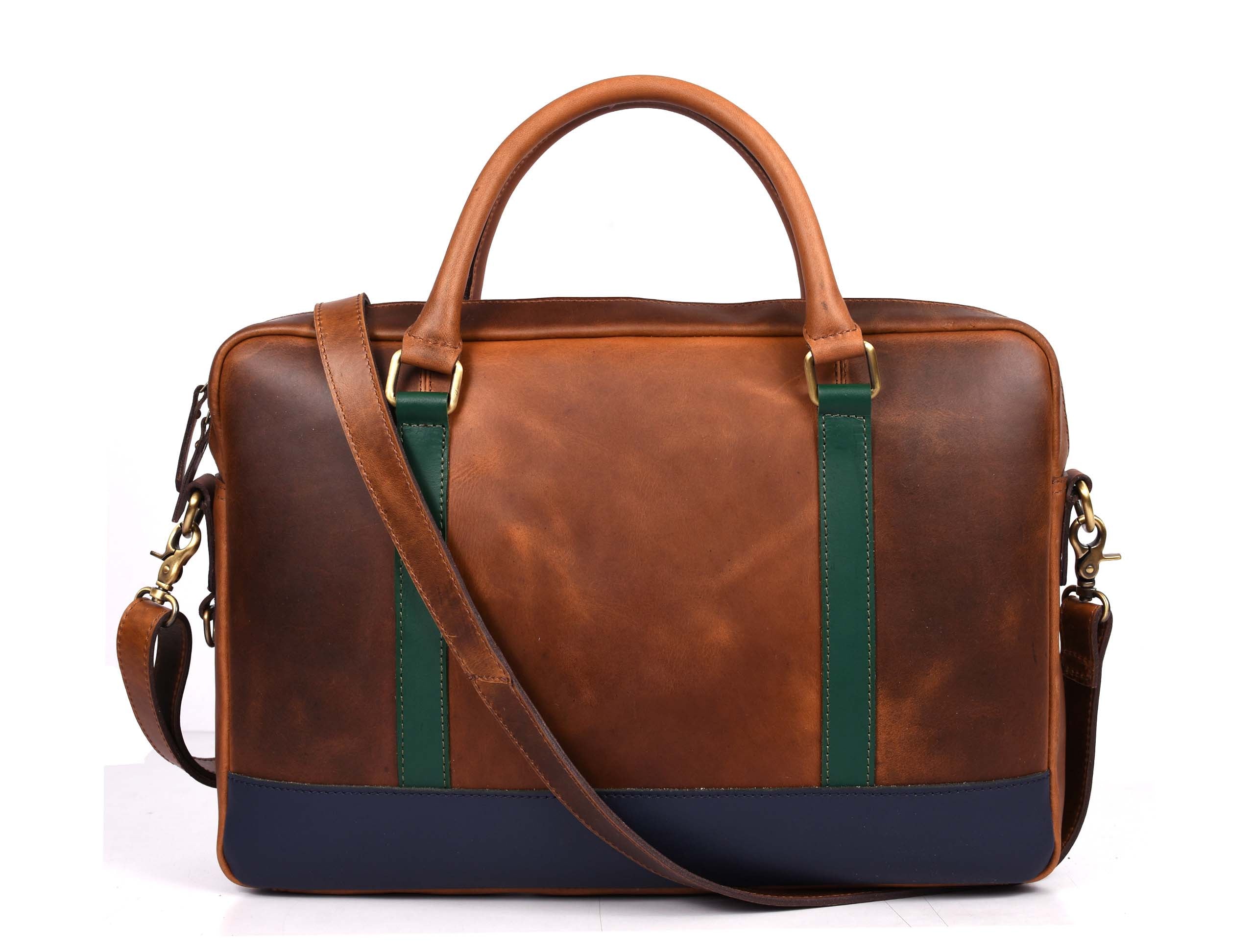 Tolredo Leather Leather Office Bag - Caramel Brown - www.Shopthatapp.com