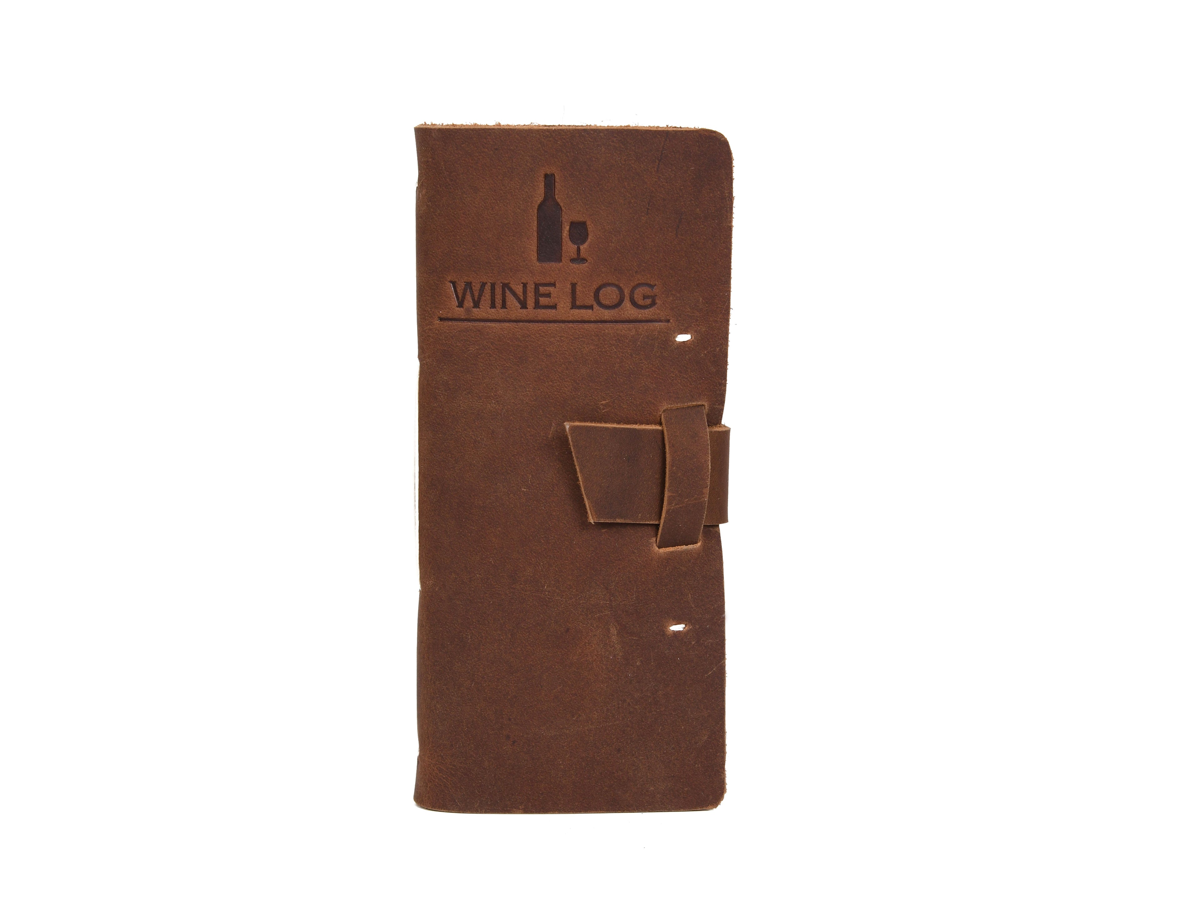 Tolredo Premium Wine Logbook - Top-Grain Cowhide Leather Wine Tasting Journal - www.Shopthatapp.com