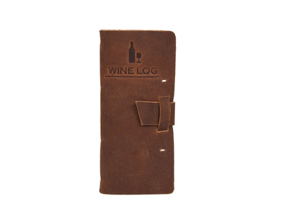 Tolredo Premium Wine Logbook - Top - Grain Cowhide Leather Wine Tasting Journal - www.Shopthatapp.com