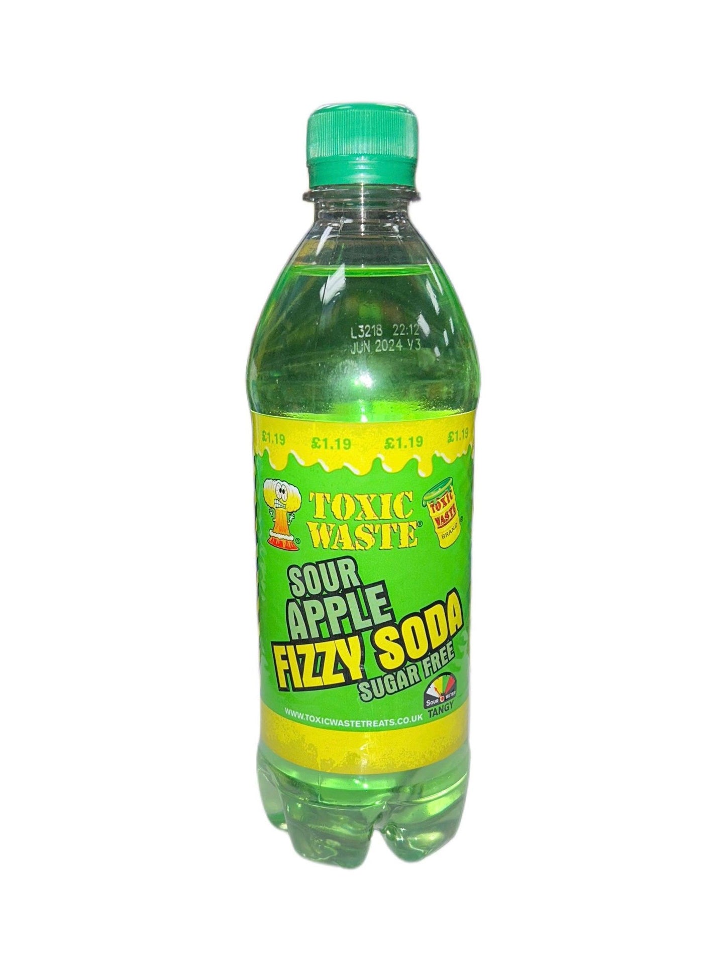 Toxic Waste Sour Apple Fizzy Soda Sugar Free - www.Shopthatapp.com