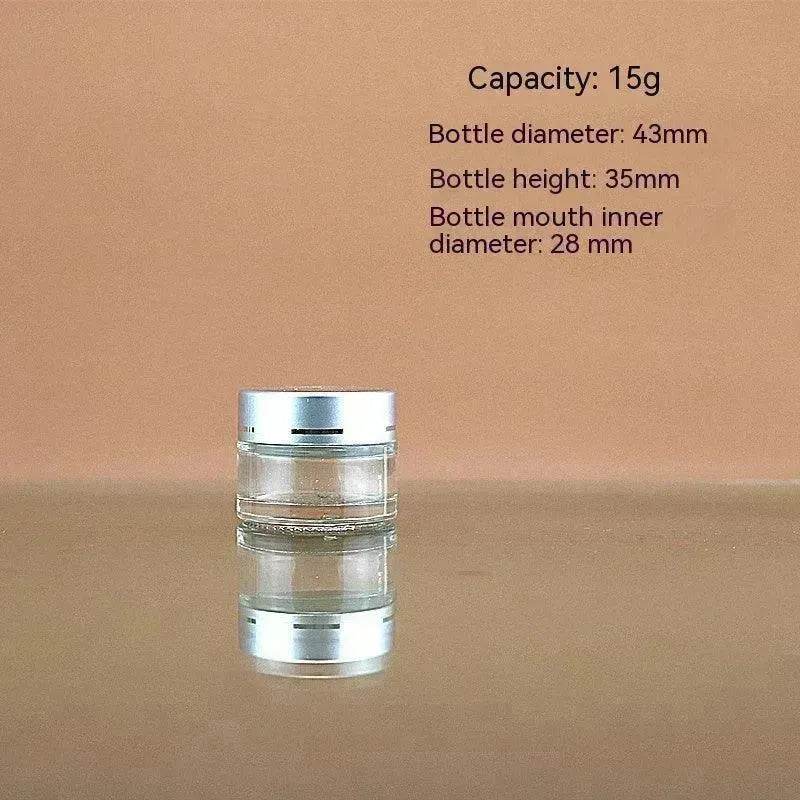 Transparent Face Cream Bottle Glass Cosmetics - www.Shopthatapp.com