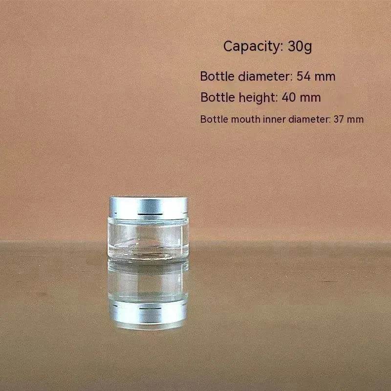 Transparent Face Cream Bottle Glass Cosmetics - www.Shopthatapp.com