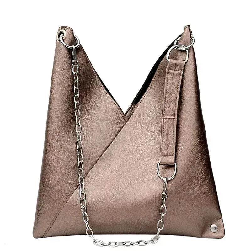 Trendy Casual Pleated Chain Zipper Women Handbag - www.Shopthatapp.com