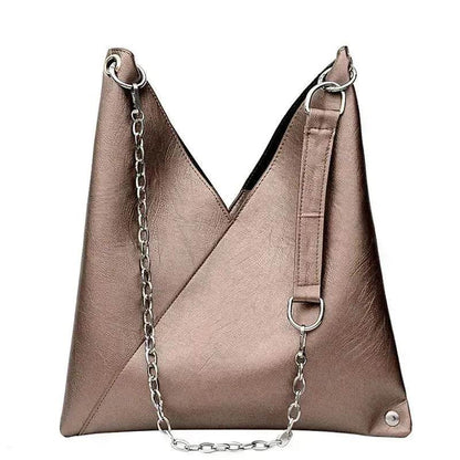 Trendy Casual Pleated Chain Zipper Women Handbag - www.Shopthatapp.com