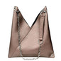 Trendy Casual Pleated Chain Zipper Women Handbag - www.Shopthatapp.com