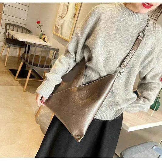 Trendy Casual Pleated Chain Zipper Women Handbag - www.Shopthatapp.com
