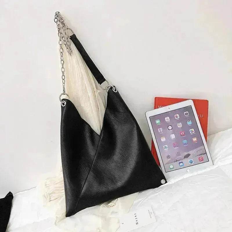 Trendy Casual Pleated Chain Zipper Women Handbag - www.Shopthatapp.com