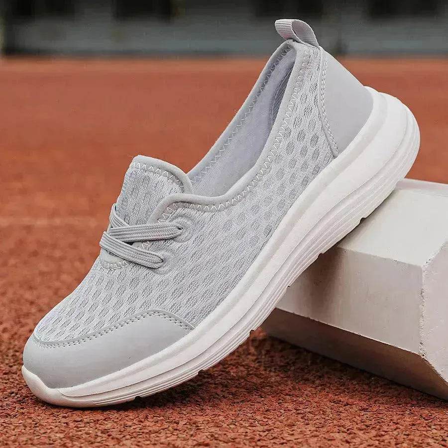 Trendy Lace-up Mesh Sneakers Fashion Sports Shoes Women Solid Cozy Flats Shoes sneakers for women - www.Shopthatapp.com