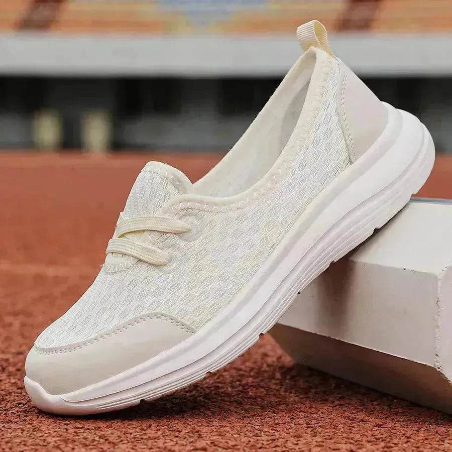 Trendy Lace-up Mesh Sneakers Fashion Sports Shoes Women Solid Cozy Flats Shoes sneakers for women - www.Shopthatapp.com