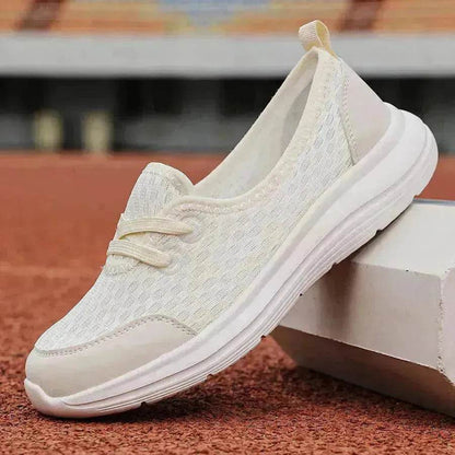 Trendy Lace-up Mesh Sneakers Fashion Sports Shoes Women Solid Cozy Flats Shoes sneakers for women - www.Shopthatapp.com