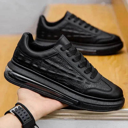 Trendy Leather Men's Shoes Fashion Casual Sneakers - www.Shopthatapp.com