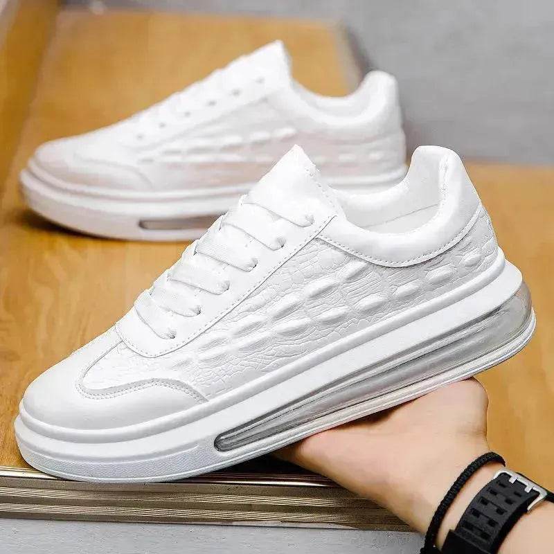 Trendy Leather Men's Shoes Fashion Casual Sneakers - www.Shopthatapp.com