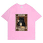 Trendy Short Sleeve  Cat Poster Printed  Unisex Casual T-shirt - www.Shopthatapp.com