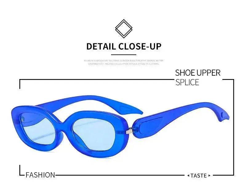 Trendy Sunglasses Oval Small Frame Men And Women Fashion Personalized - www.Shopthatapp.com