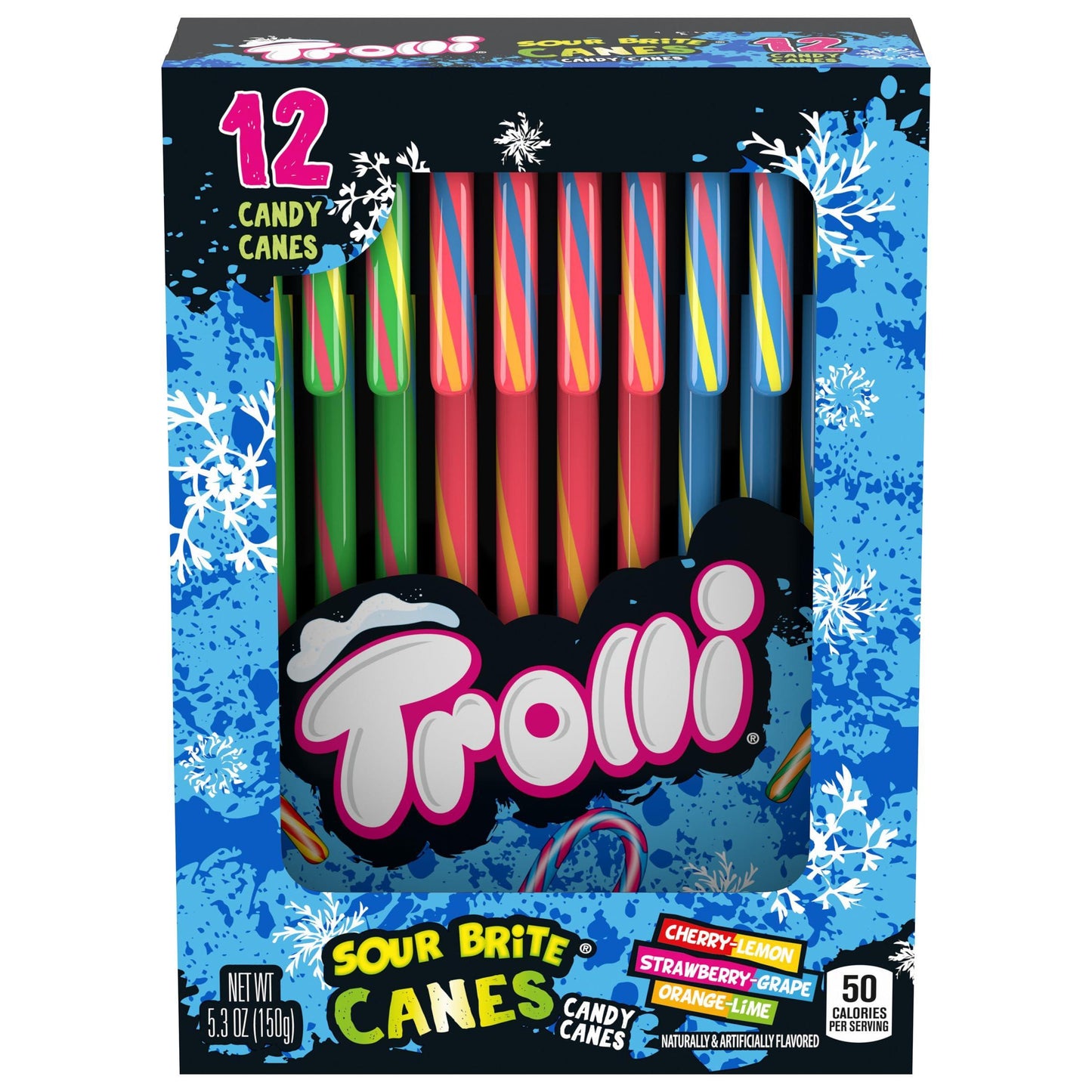 Trolli Sour Brite Candy Canes - 12 Count - www.Shopthatapp.com