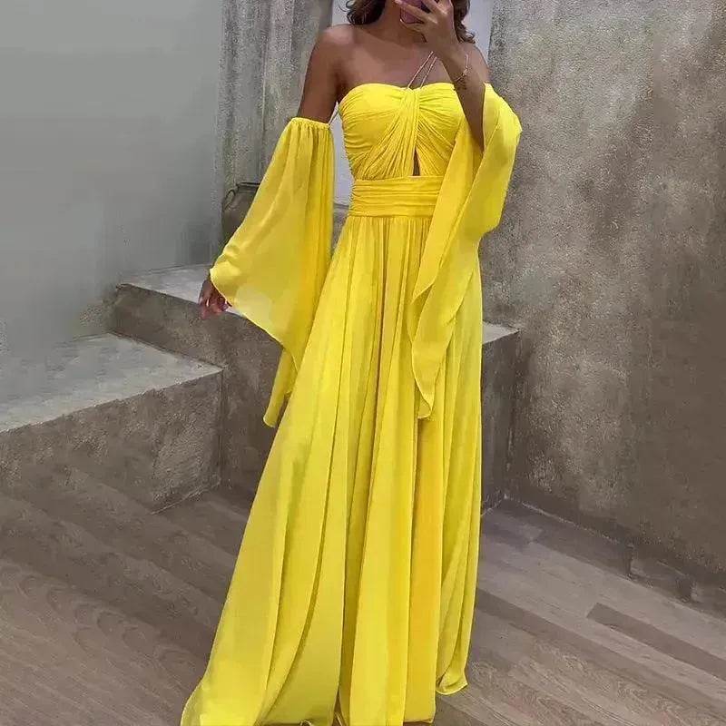 Tube Top Oversleeve Long Dress Women - www.Shopthatapp.com