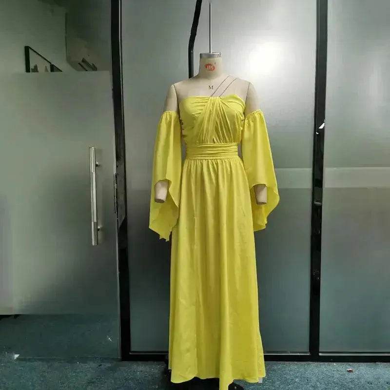 Tube Top Oversleeve Long Dress Women - www.Shopthatapp.com