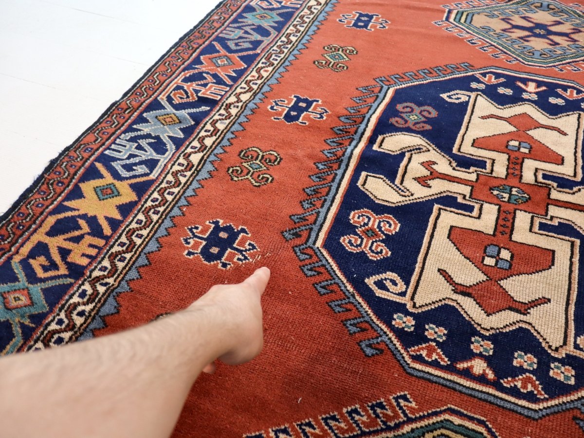 Turkish Lori Pambak Design Rug | 5' 3" x 6' 11" - www.Shopthatapp.com