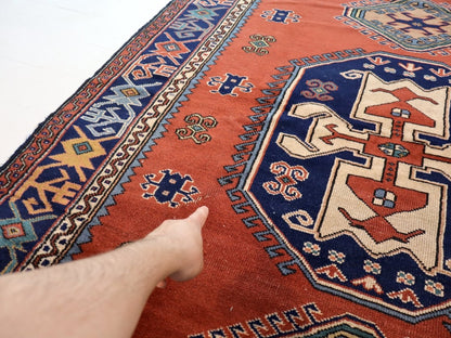 Turkish Lori Pambak Design Rug | 5' 3" x 6' 11" - www.Shopthatapp.com