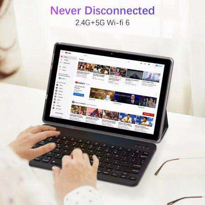 TUTT 11” Tablet Android 14 Keyboard, Mouse, Case, Stylus | 128GB ROM+16GB RAM Dual Camera 128GB SanDisk X9