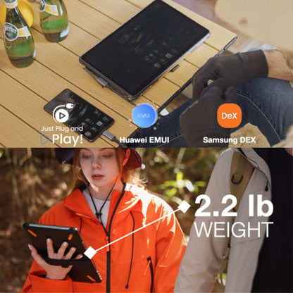 TUTT Rugged Portable Monitor 12” Touchscreen  | 5000mAh Battery | Water & Drop Proof | Digital Photo Frame Mode | N1Pro