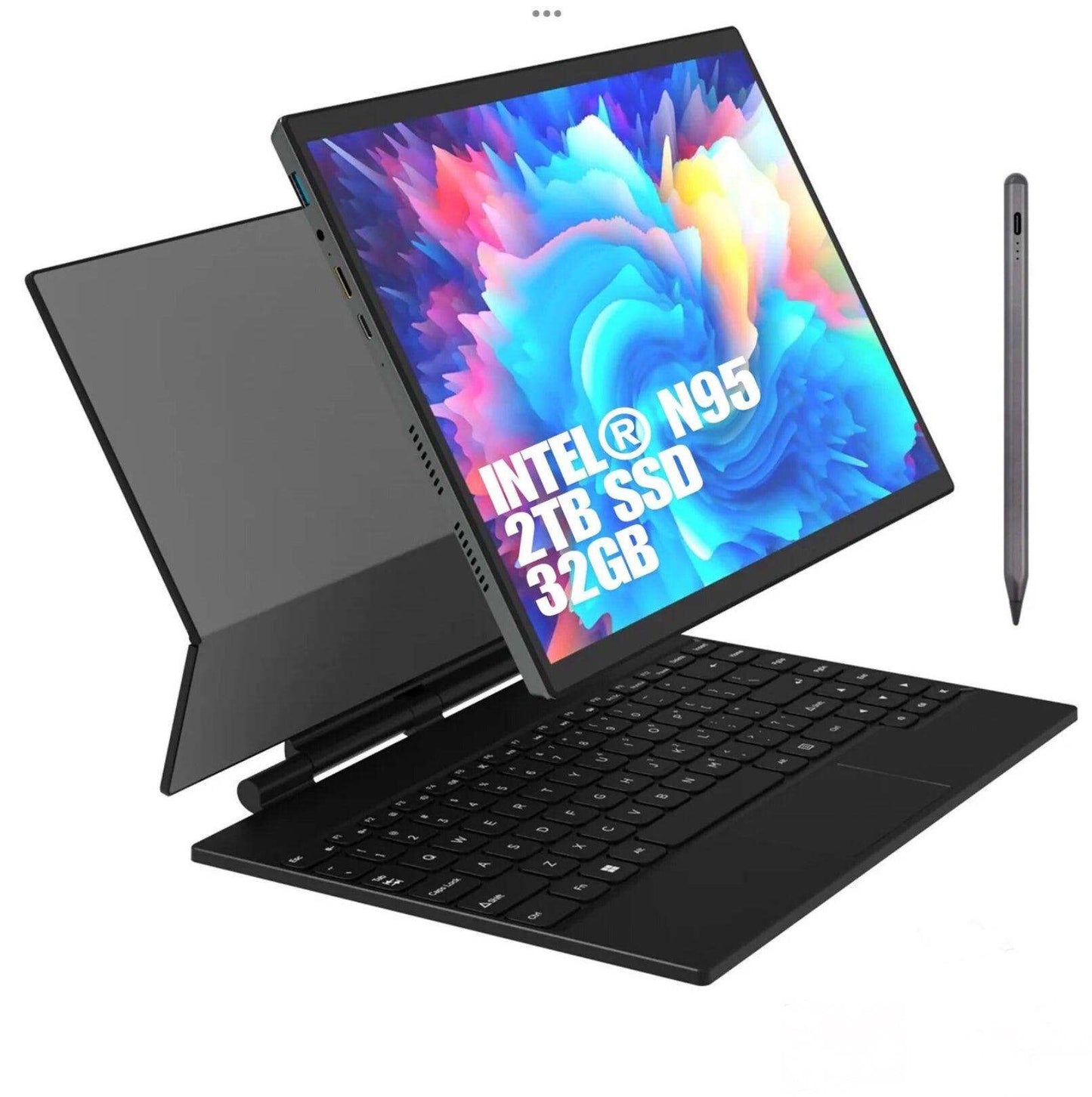 TUTT 14” Touchscreen 2-in-1 Laptop Tablet 16:10 | 2 TB SSD / 32 GB RAM | Intel® N95 CPU | Dual Camera + Stylus | Windows 11 Pro