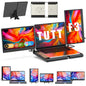 TUTT 14'' Portable Monitor | Laptop Base | 360° Rotation Stand, Multi-Position | F3 for 12-17” Laptop Built-In Speaker | All Devices Compatible with Converter Cable (H5 Included)