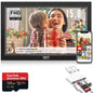 TUTT 15.6” Digital Photo Frame | WiFi IPS Touch Screen, Internal 32 GB | Frameo App | Tabletop or Wall-Mounted | 128GB Micro SD SanDisk + 5 in 1 Card Reader