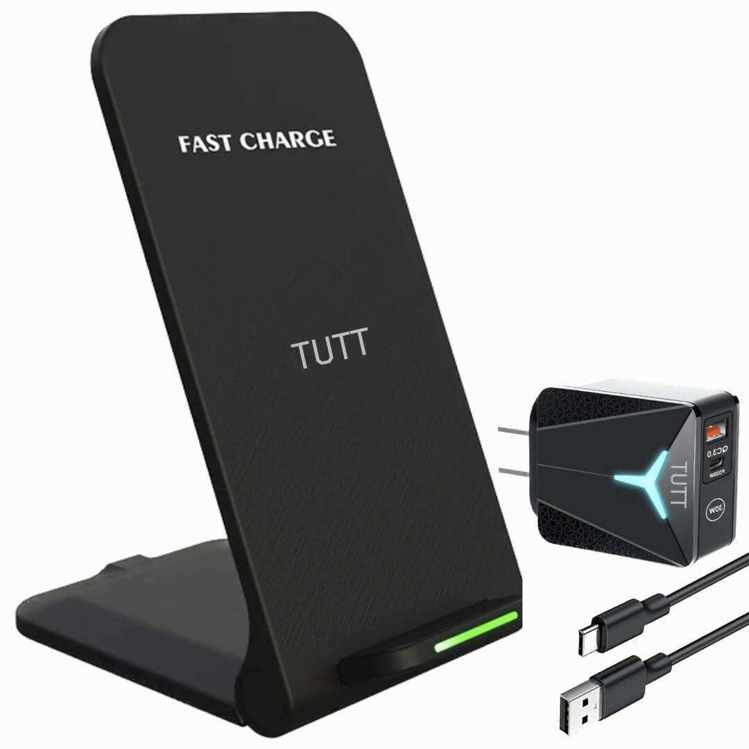 TUTT 15W Wireless Foldable Charger Stand Pad Compatible with iPhone