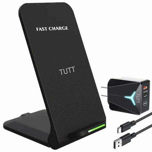 TUTT 15W Wireless Foldable Charger Stand Pad Compatible with iPhone